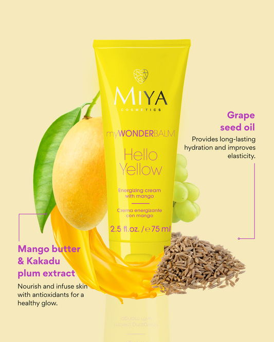 myWONDERBALM Hello Yellow energizing cream with mango