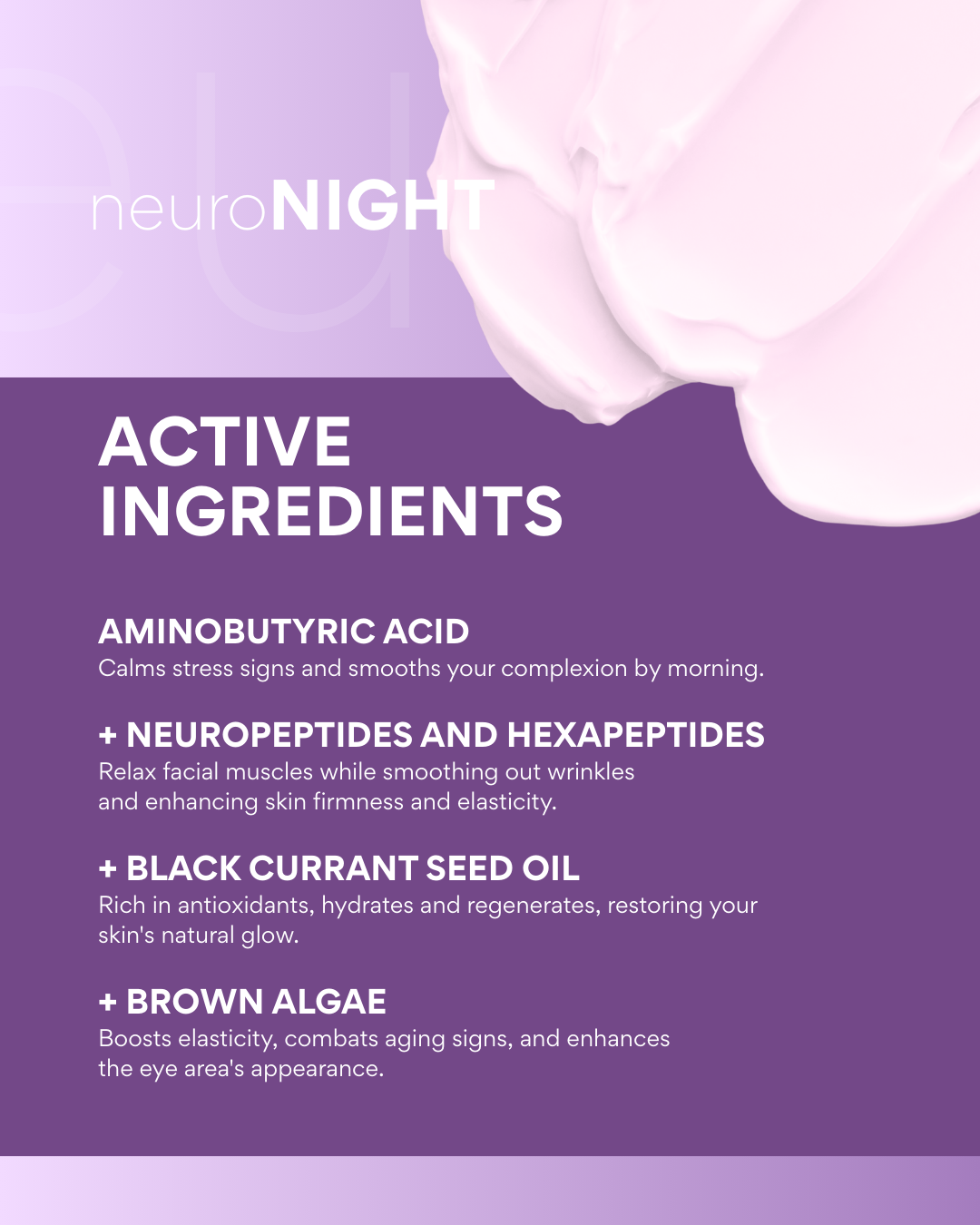 neuroNIGHT night repair cream with neuropeptides