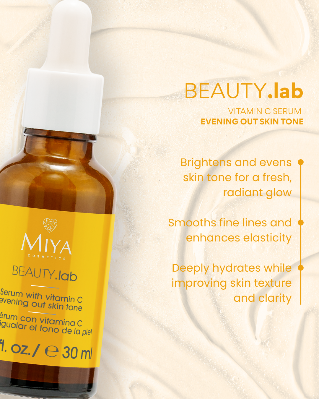 BEAUTY.lab serum vitamin C evening out skin tone