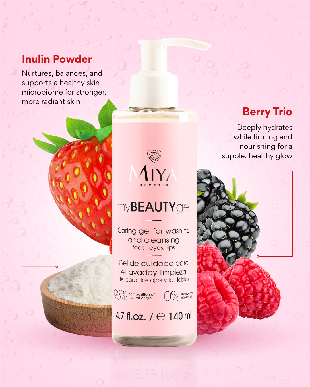 myBEAUTYgel caring  gel for washing and cleansing