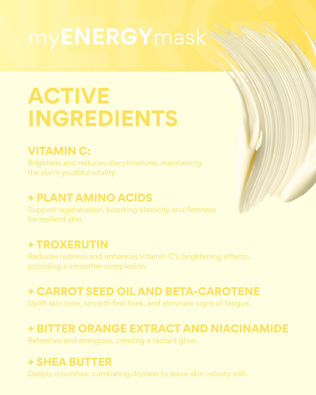 myENERGYmask illuminating mask with vit. C