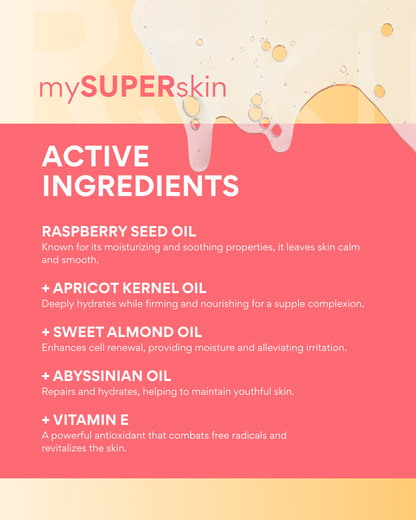 mySUPERskin make-up removal oil  face, eyes and lips