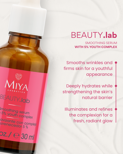 BEAUTY.lab smoothing serum with anti-aging complex 5%