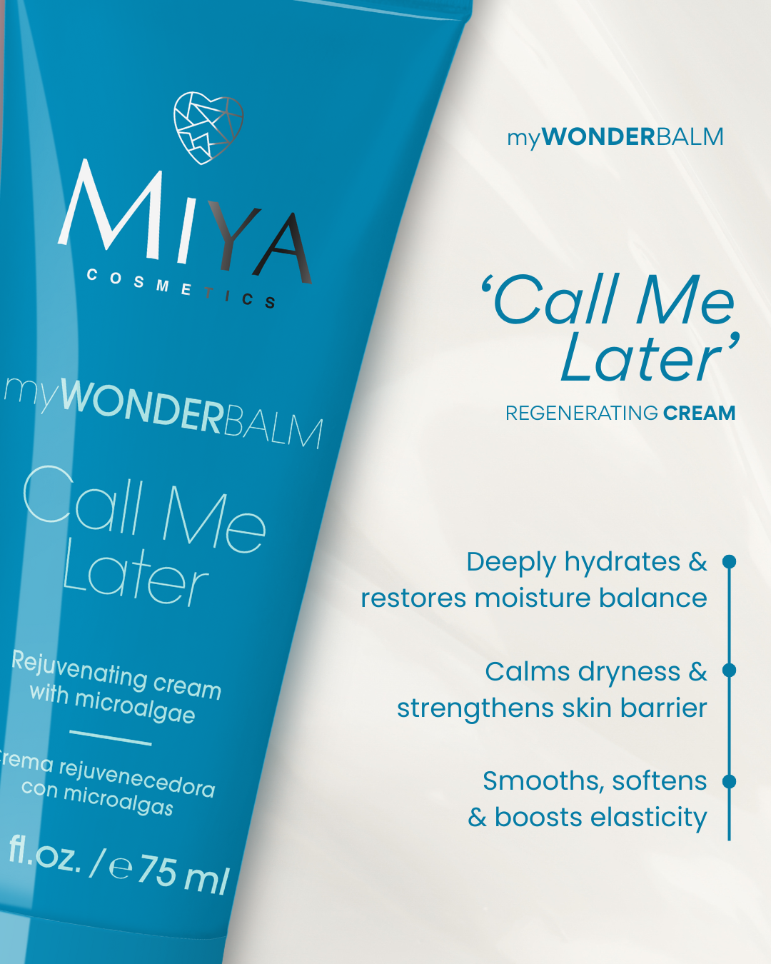 myWONDERBALM Call Me Later rejuvenating cream with microalgae