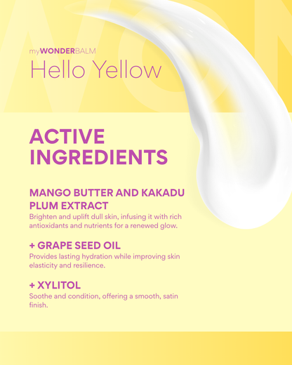 myWONDERBALM Hello Yellow energizing cream with mango