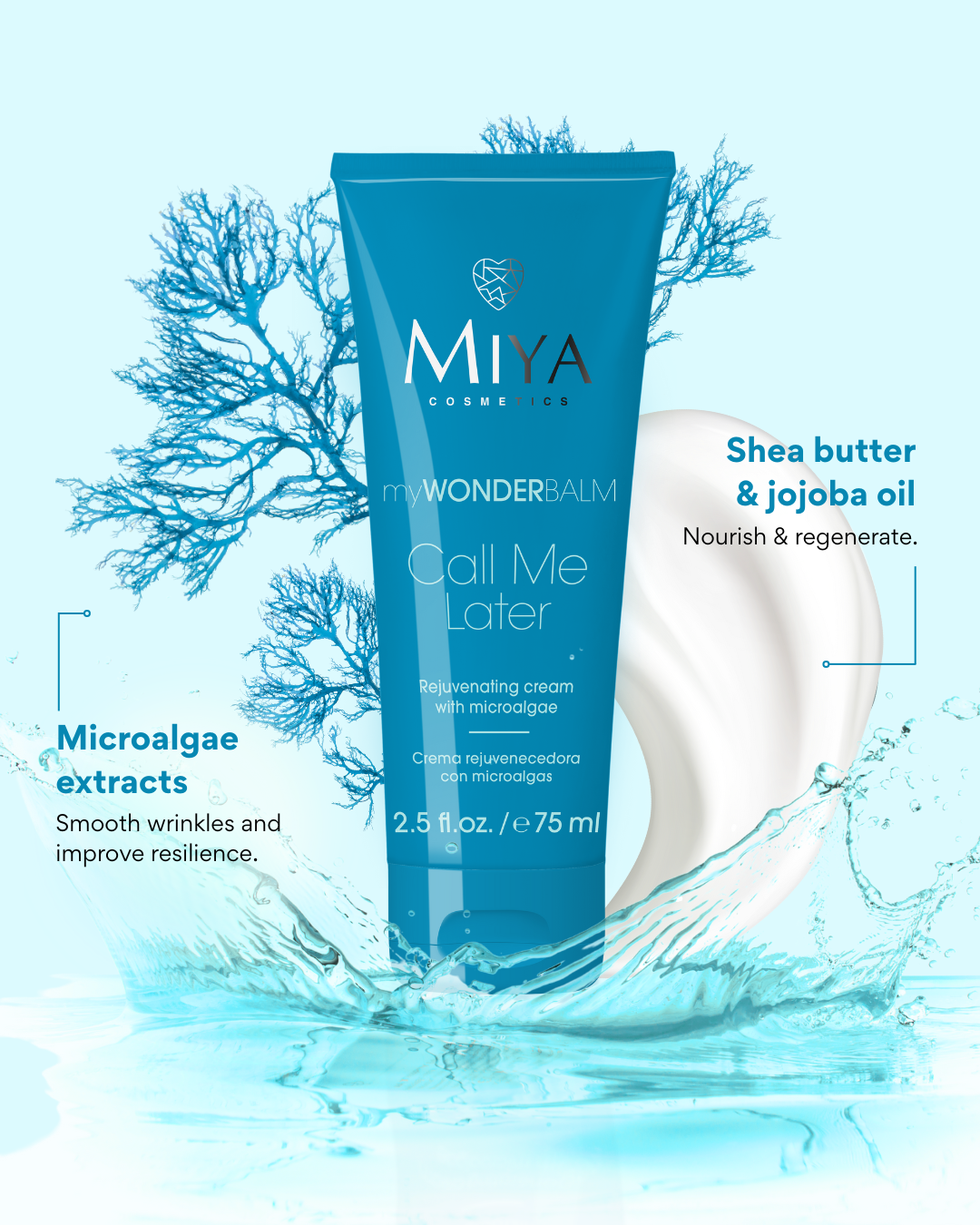 myWONDERBALM Call Me Later rejuvenating cream with microalgae