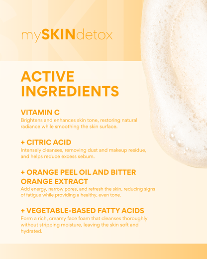 mySKINdetox deep cleansing foam with vit. C