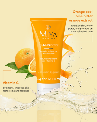 mySKINdetox deep cleansing foam with vit. C