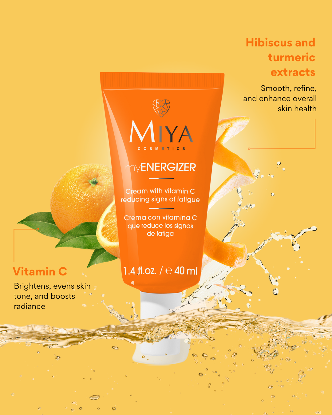 myENERGIZER cream with vit. C reducing signs of fatigue