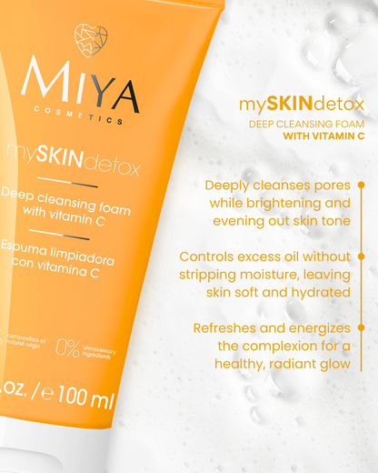 mySKINdetox deep cleansing foam with vit. C