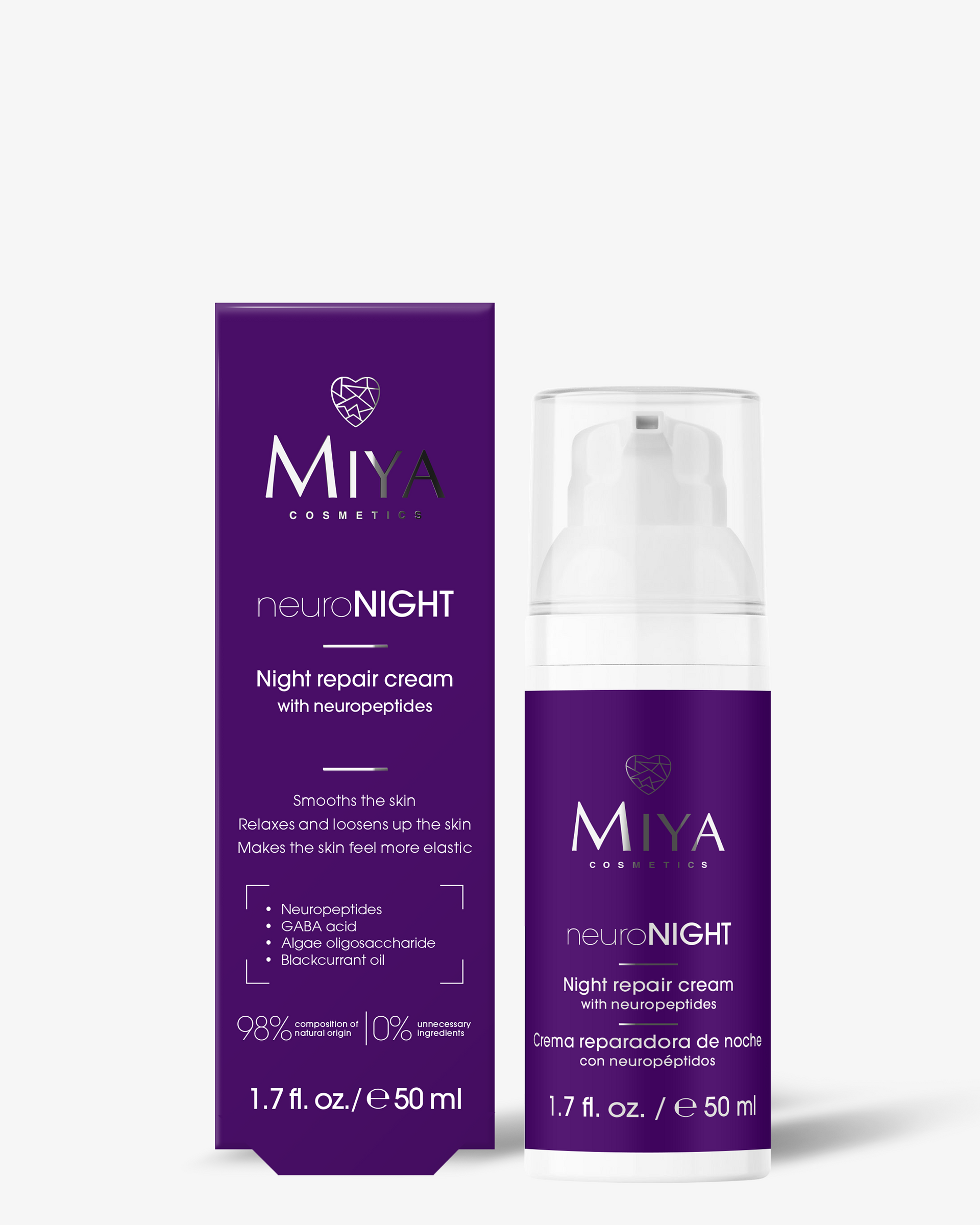 neuroNIGHT night repair cream with neuropeptides – Miya Cosmetics US