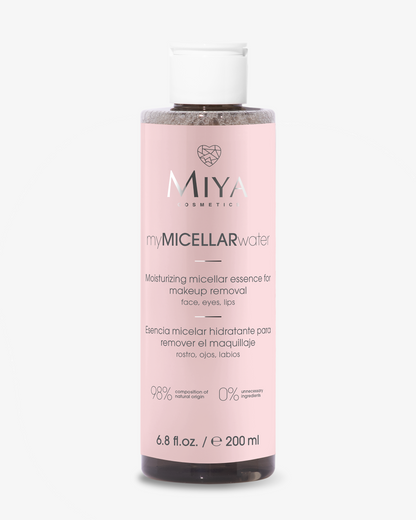 myMICELARwater moisturizing micellar essence for makeup removal